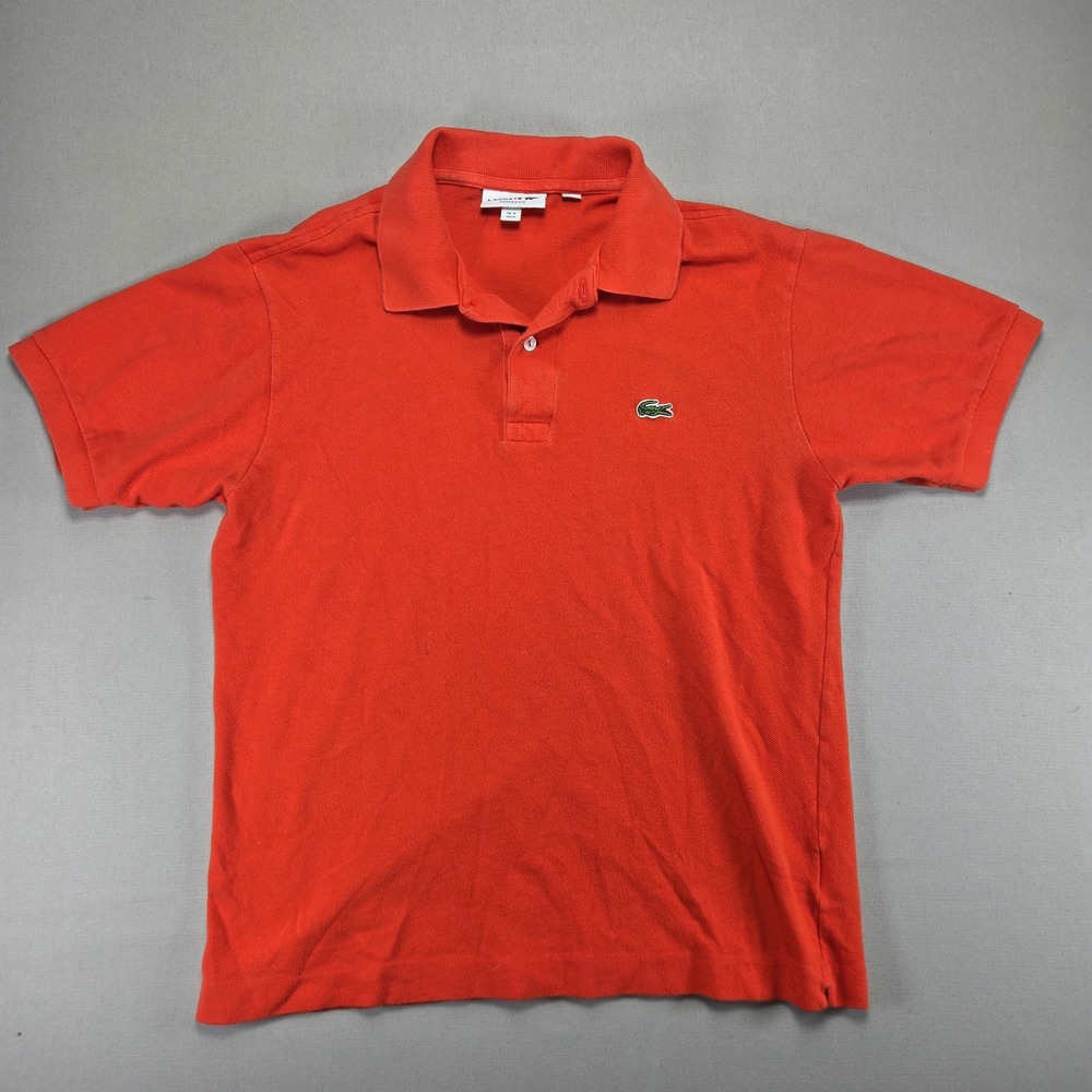 Lacoste Classic Fit Polo Shirt Short Sleeve Casual Everyday Orange US M